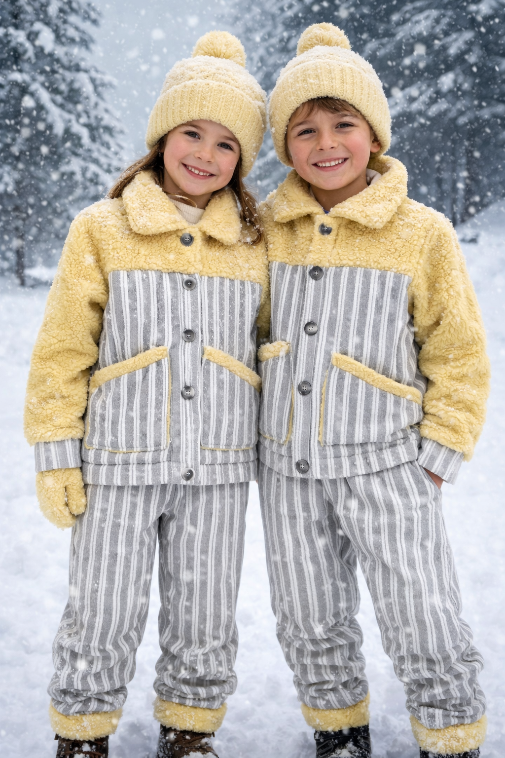 VERSOFT GARNİLİ ÇİZĞİLİ İKİLİ TAKIM