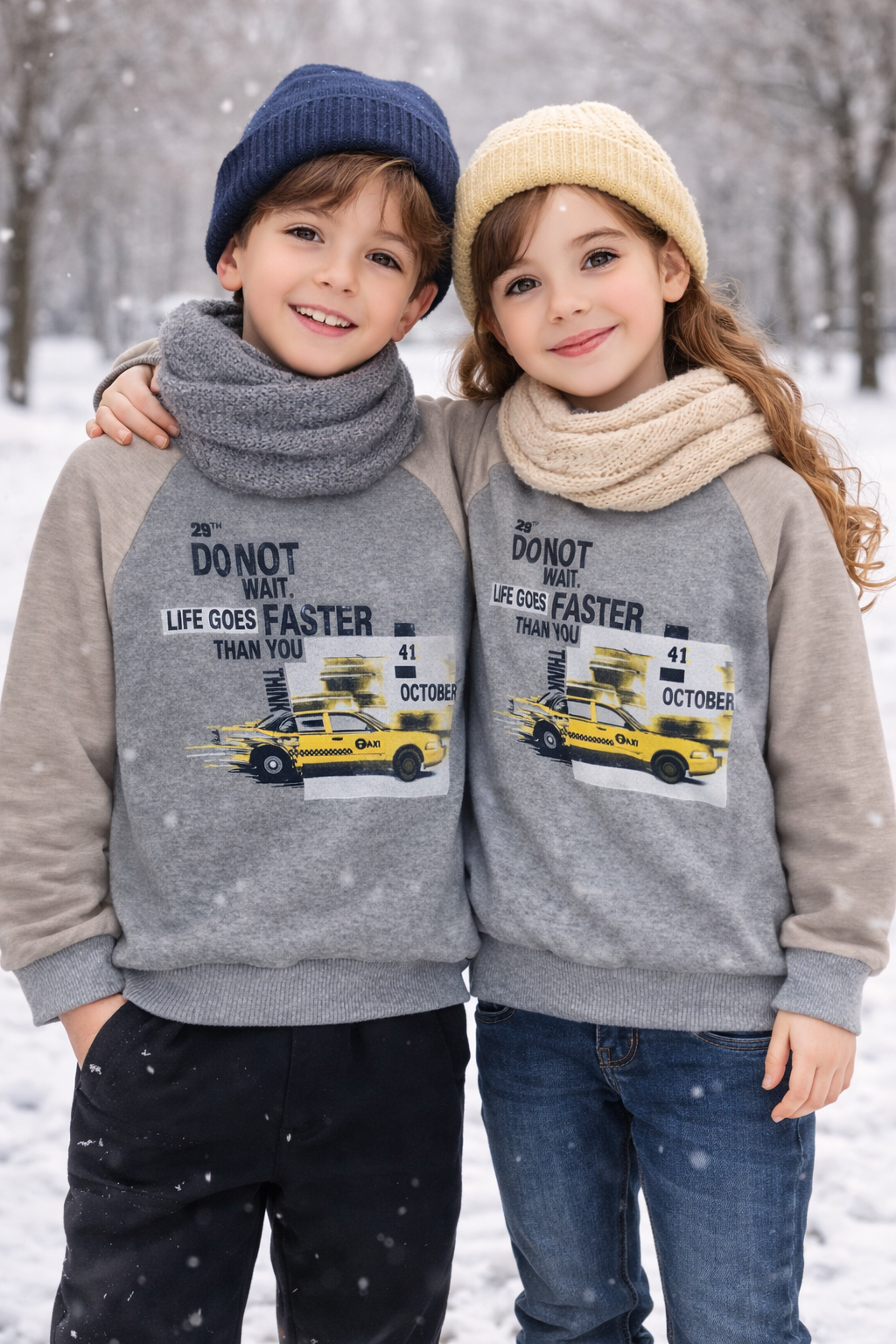 MELANJ KAHVE REGLAN KOLLU GRİ TEK ÜST