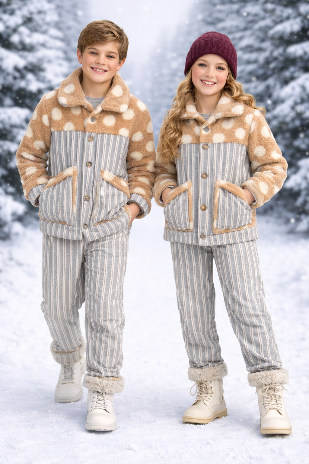 VERSOFT GARNİLİ ÇİZĞİLİ İKİLİ TAKIM