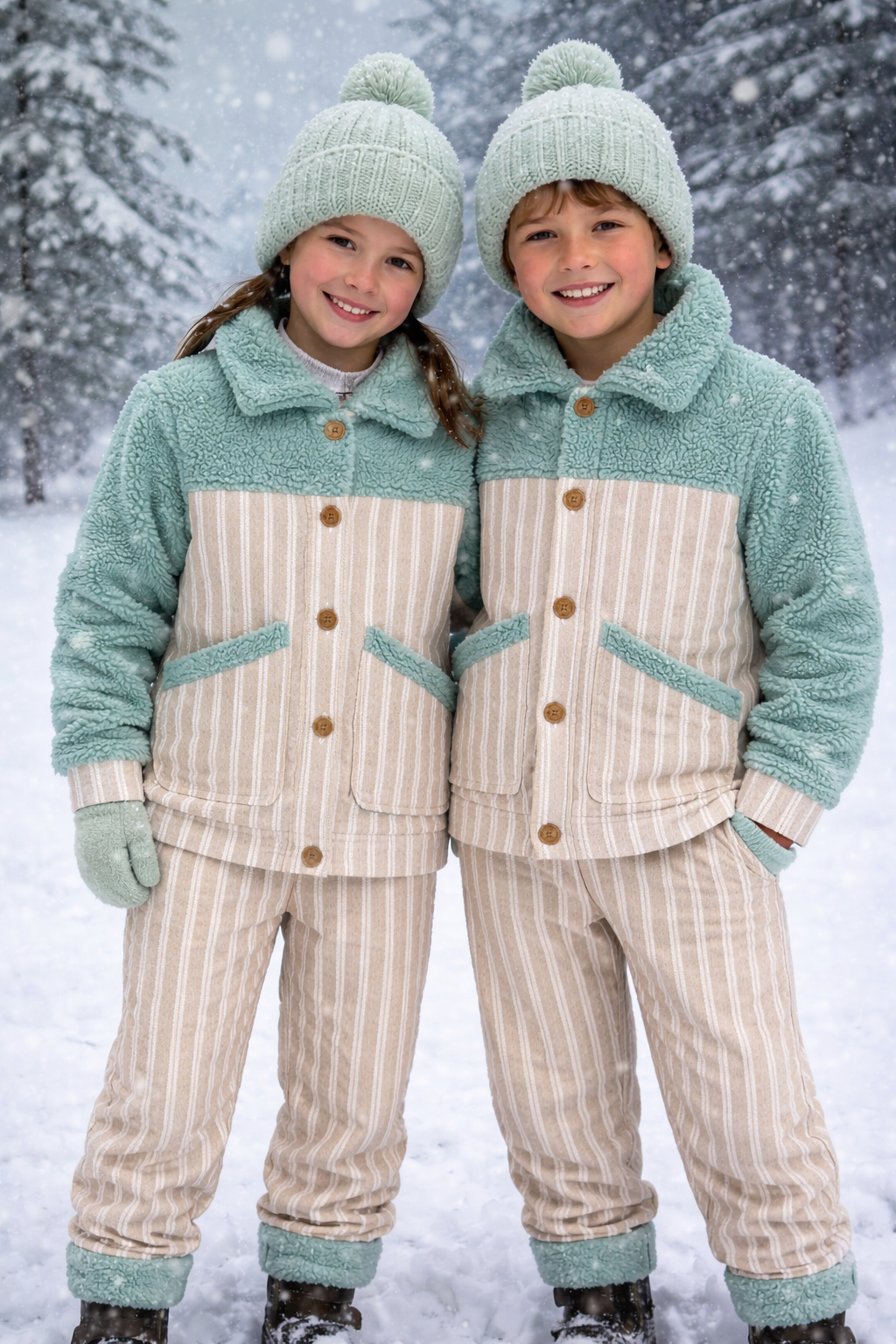 VERSOFT GARNİLİ ÇİZĞİLİ İKİLİ TAKIM