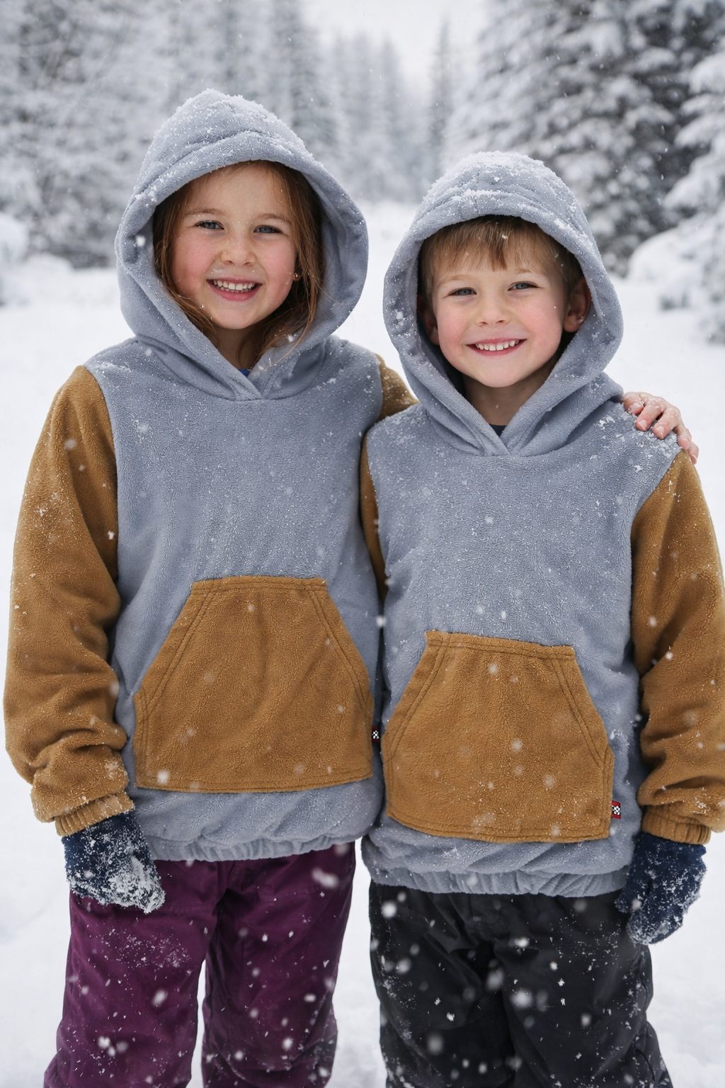 KAHVE -GRİ POLAR KAZAK