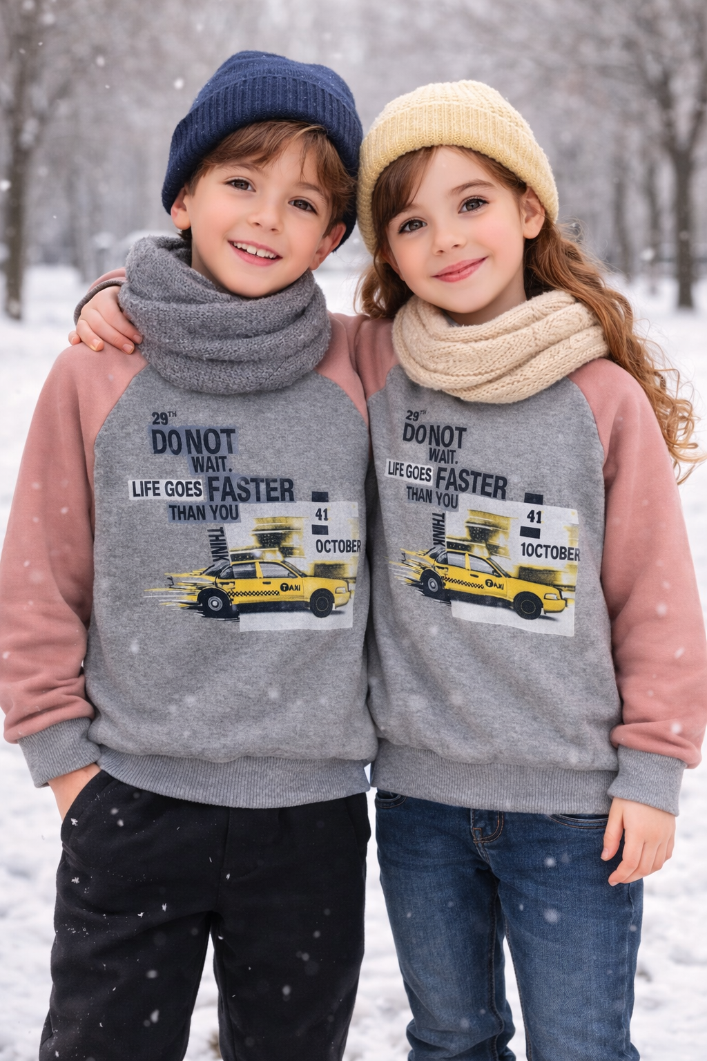 PEMBE REGLAN KOLLU GRİ TEK ÜST