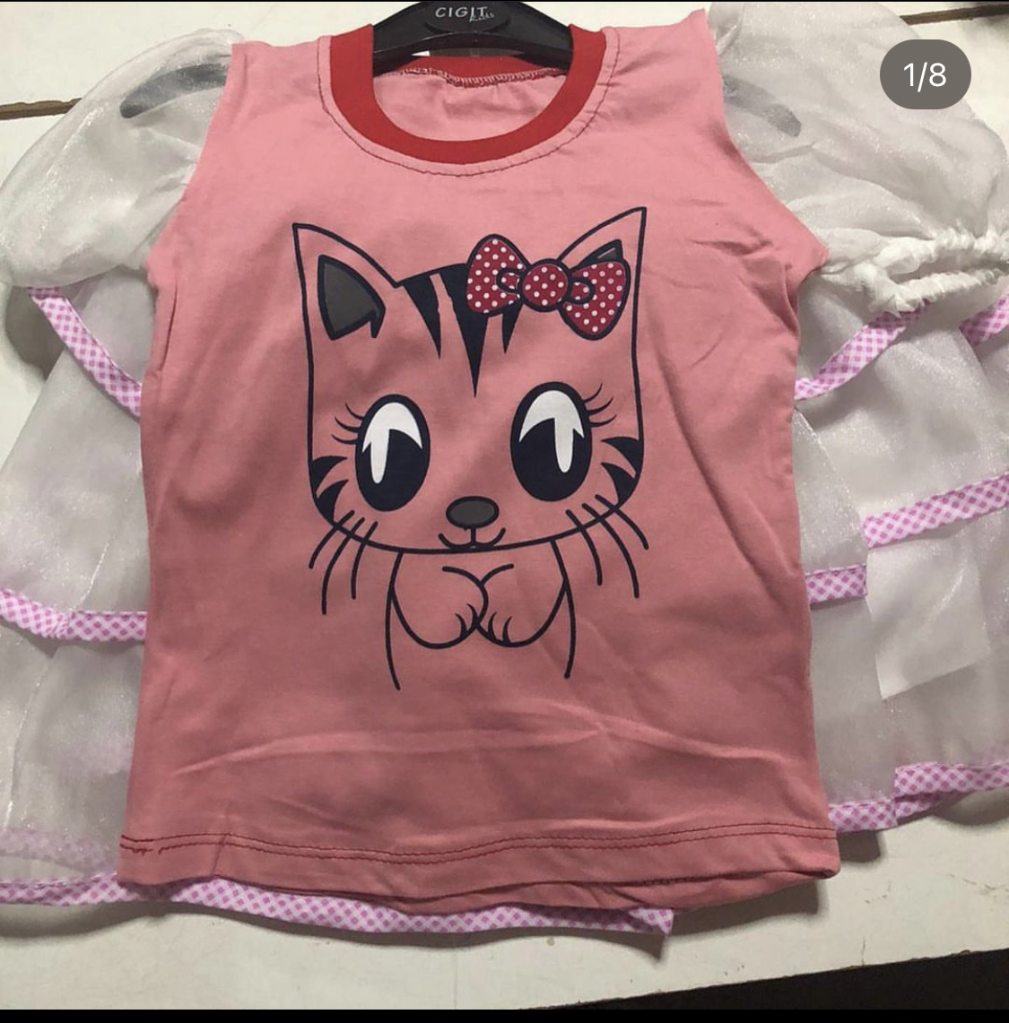 TÜL ETEKLİ TÜL KOLLU ETEKLİ TAKIM