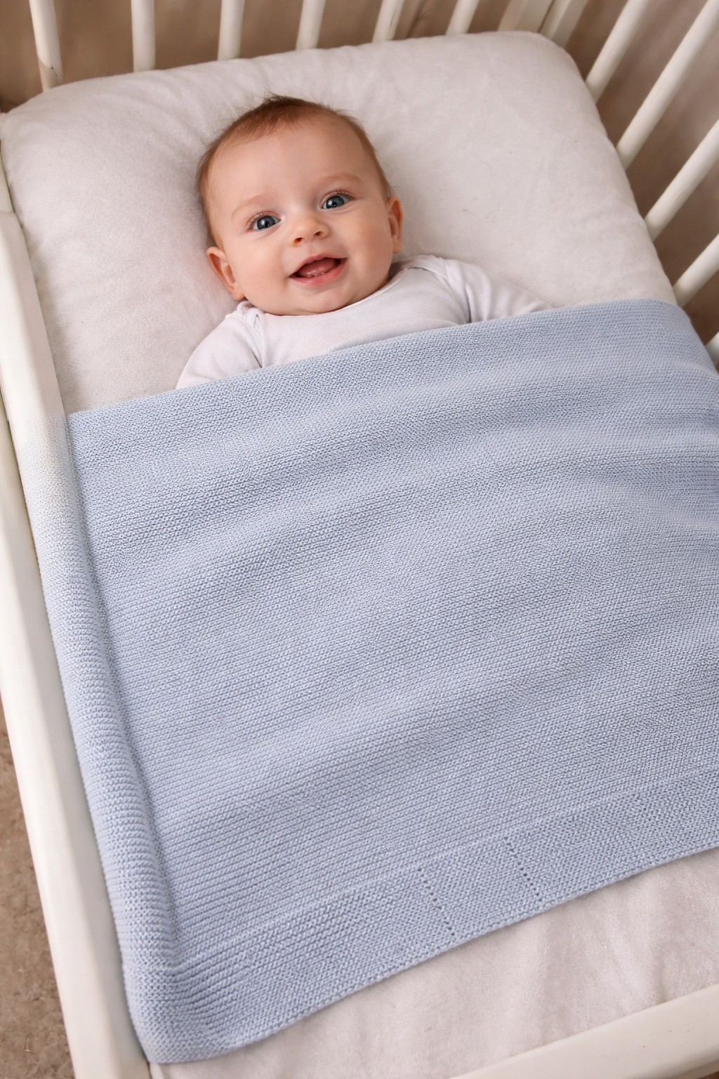 KOYU BEBE MAVİ TRİKO BATTANİYE