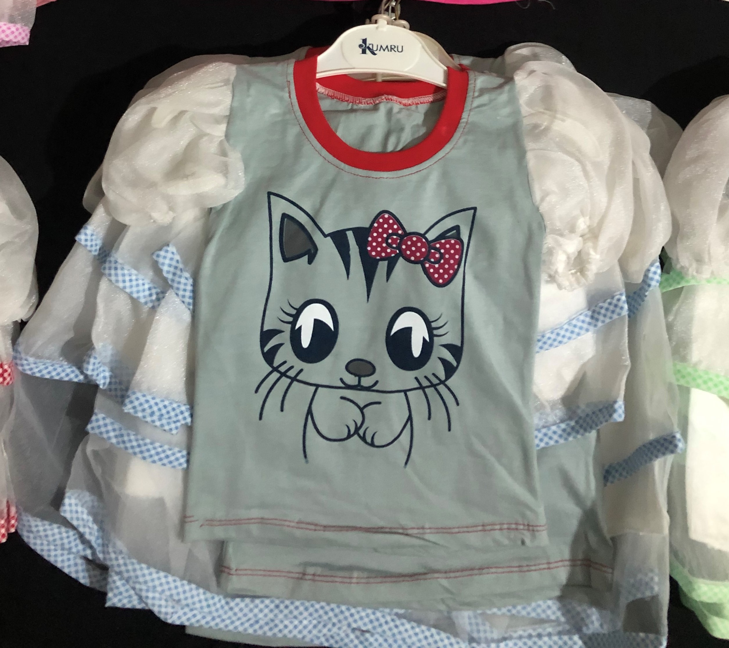 TÜL ETEKLİ TÜL KOLLU ETEKLİ TAKIM