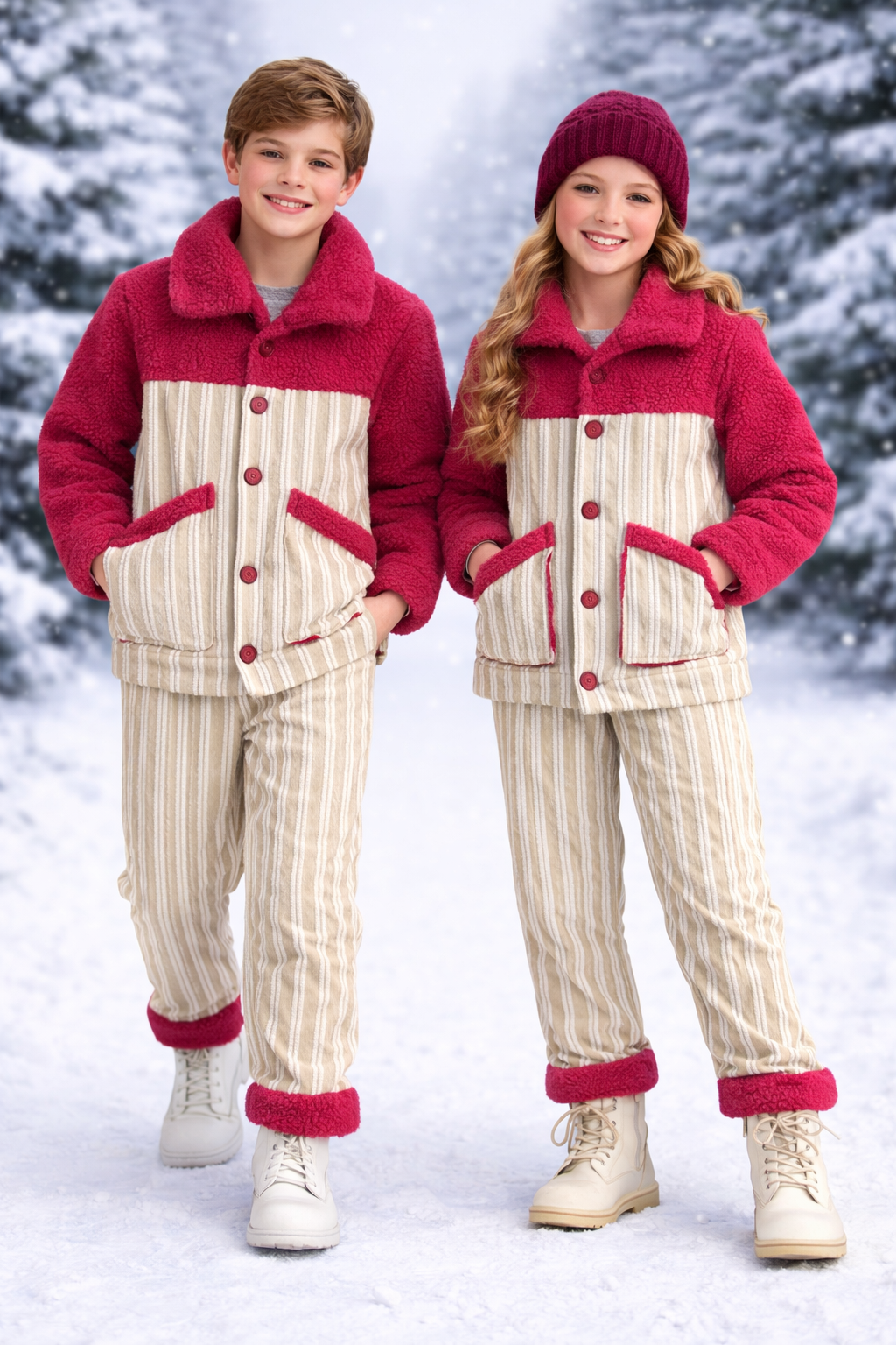 VERSOFT GARNİLİ ÇİZĞİLİ İKİLİ TAKIM