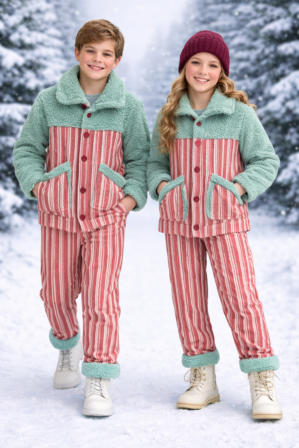 VERSOFT GARNİLİ ÇİZĞİLİ İKİLİ TAKIM