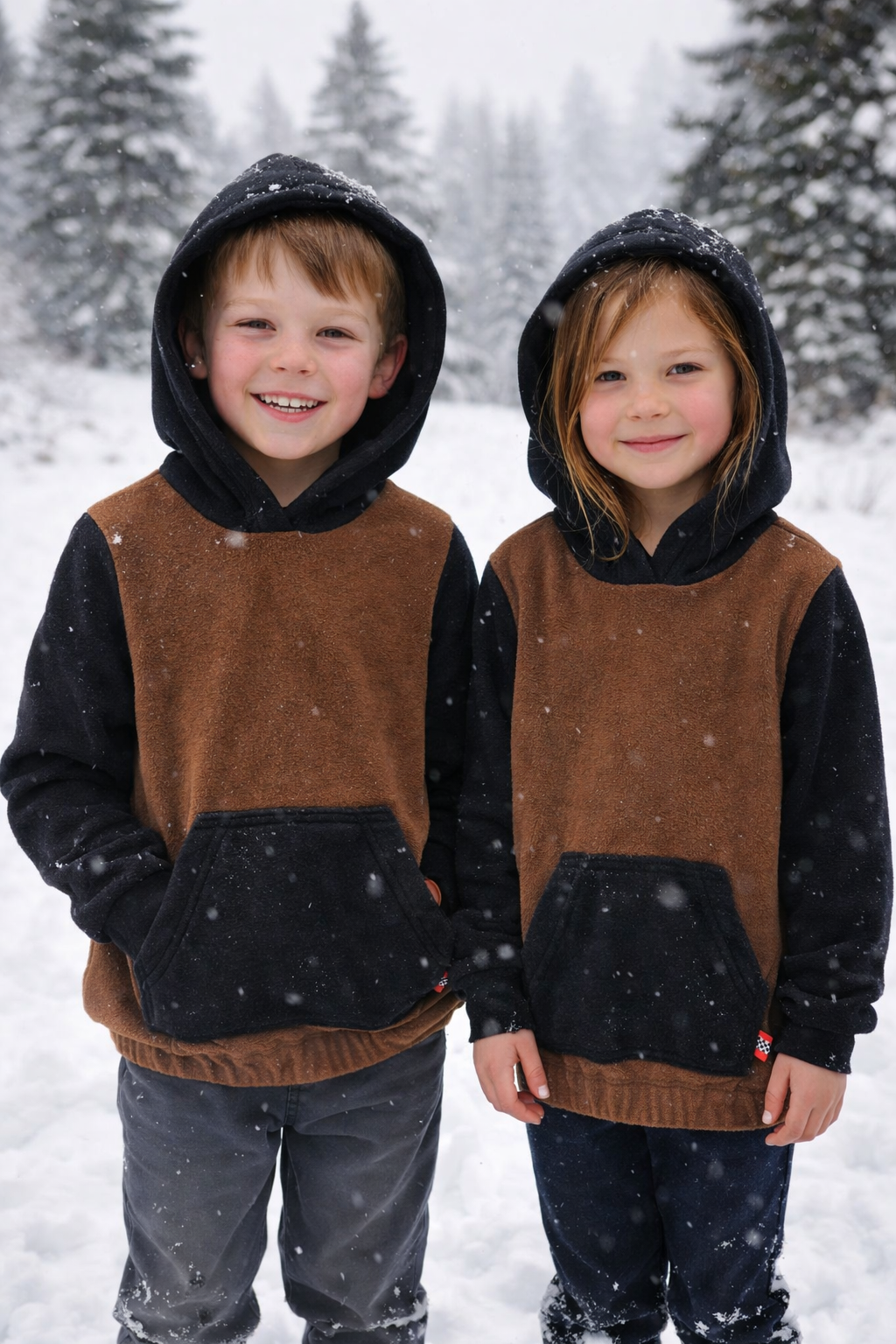 KAHVE - SİYAH POLAR KAZAK