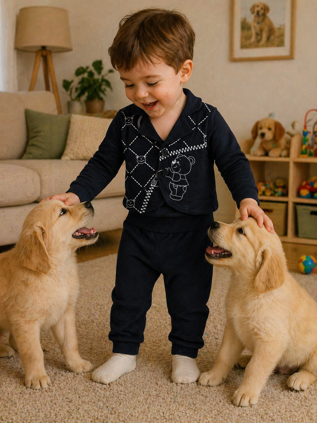 LACİVERT PENYE İKİLİ TAKIM